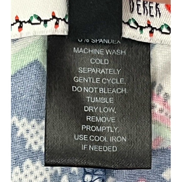 Derek Heart‎ Christmas Lllama Holiday Leggings Small Stretch Low Rise Pant Party - Picture 5 of 5